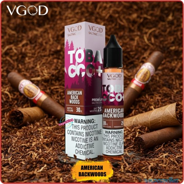 VGOD Tobacco Plus Saltnic 30ml- American Backwoods