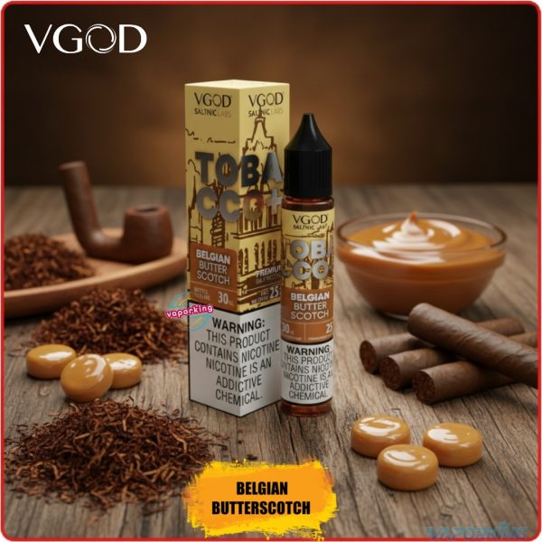 VGOD Tobacco Plus Saltnic 30ml- Belgian Butterscotch