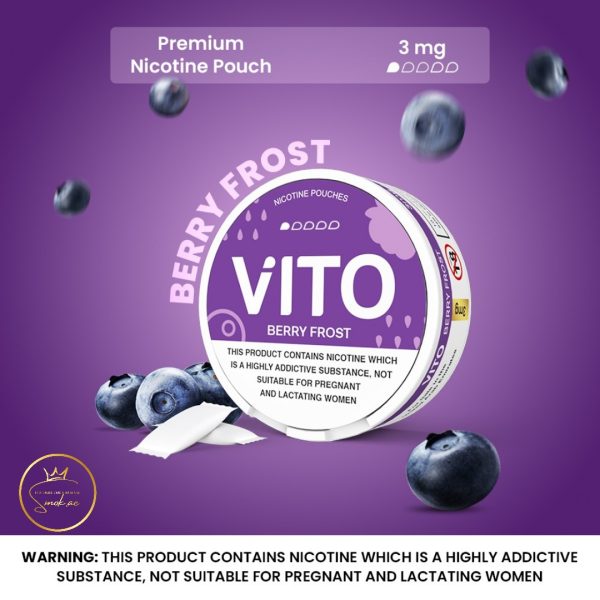 VITO Nicotine Pouches Made In UAE- Berry Frost 3mg