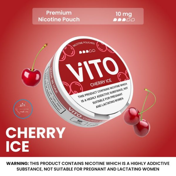 VITO Nicotine Pouches Made In UAE- Cherry Ice 10mg