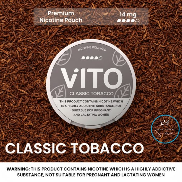 VITO Nicotine Pouches Made In UAE- Classic Tobacco 14mg
