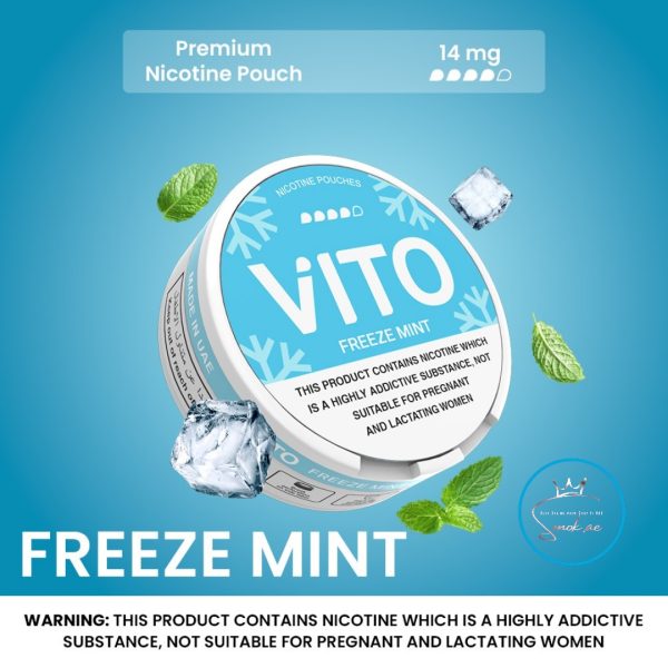 VITO Nicotine Pouches Made In UAE- Freeze Mint 14mg
