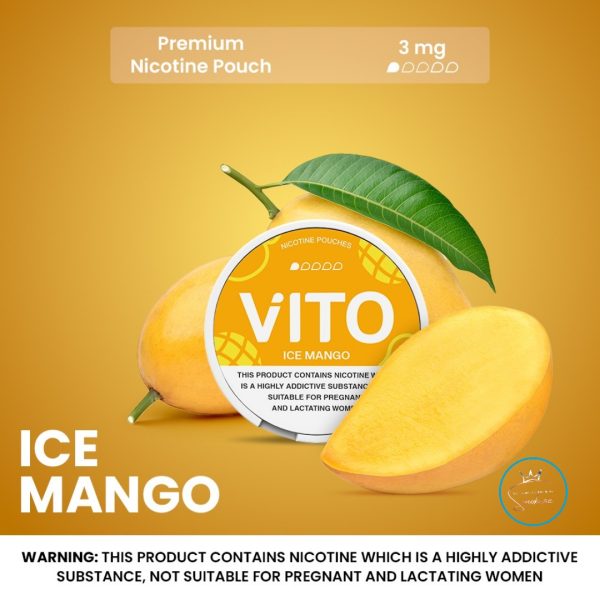 VITO Nicotine Pouches Made In UAE- Ice Mango 3mg