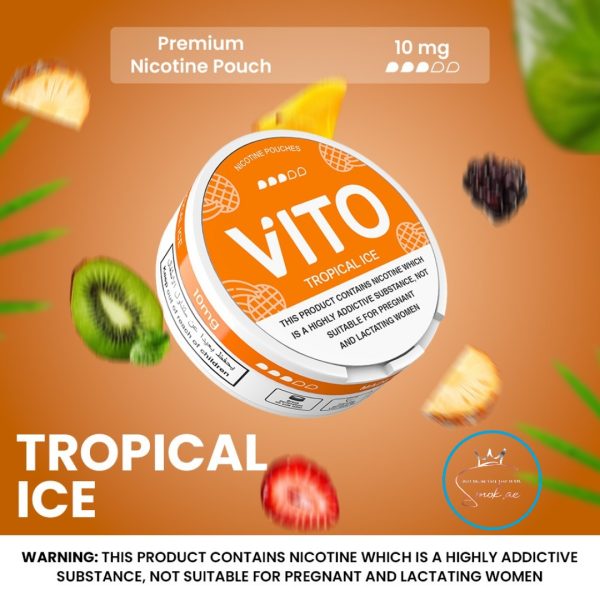 VITO Nicotine Pouches Made In UAE- Tropical Ice 10mg