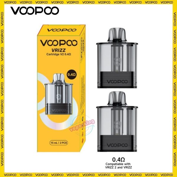Voopoo Vrizz V2 Replacement Pod- 0.4ohm
