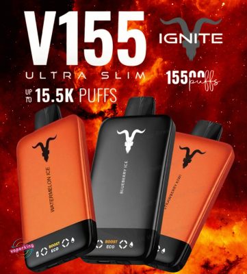 Ignite V155 15500 puffs Disposable Vape Ultra Slim Pod Kit in the UAE