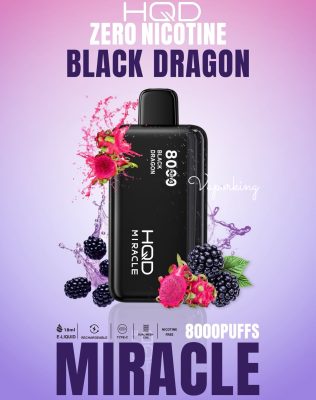 HQD Miracle 8000 Puffs Zero Nicotine (0mg) vape in the UAE - Image 10