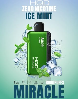 HQD Miracle 8000 Puffs Zero Nicotine (0mg) vape in the UAE - Image 7
