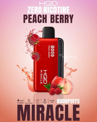 HQD Miracle 8000 Puffs Zero Nicotine (0mg) vape in the UAE - Image 5