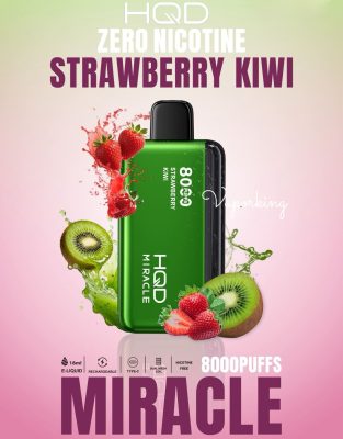 HQD Miracle 8000 Puffs Zero Nicotine (0mg) vape in the UAE - Image 3