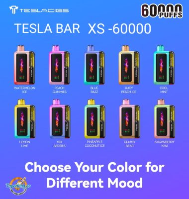 TESLA BAR XS 60000 Puffs Disposable Vape 50mg in the UAE - Image 2