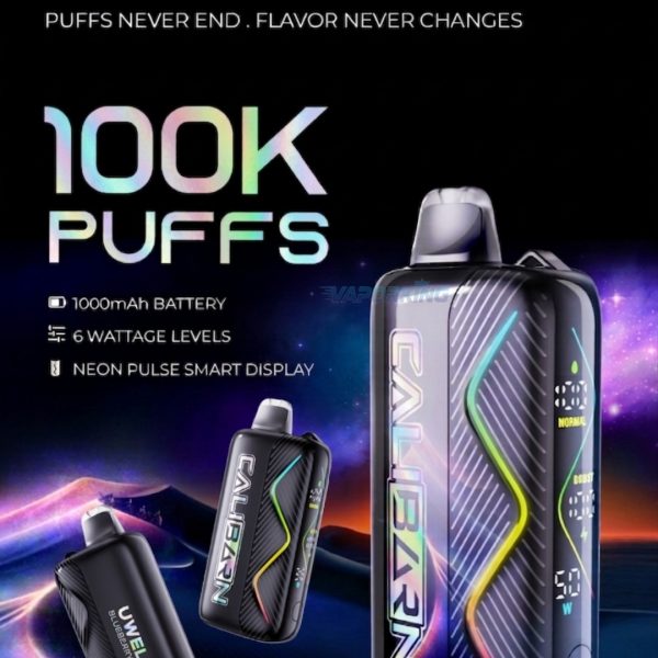 Uwell Caliburn Bar 100k 20mg Up To 100000 Puffs Disposable Vape in the UAE