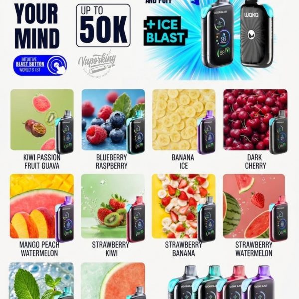 Waka Blast 50000 Puffs Disposable Vape 50mg in the UAE