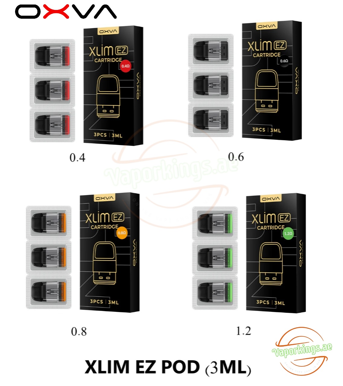 Oxva-Xlim-EZ-Cartridges-3ml.jpg Oxva Xlim EZ Cartridges 3ml For Oxva Xlim Series Kit In UAE - Image 1