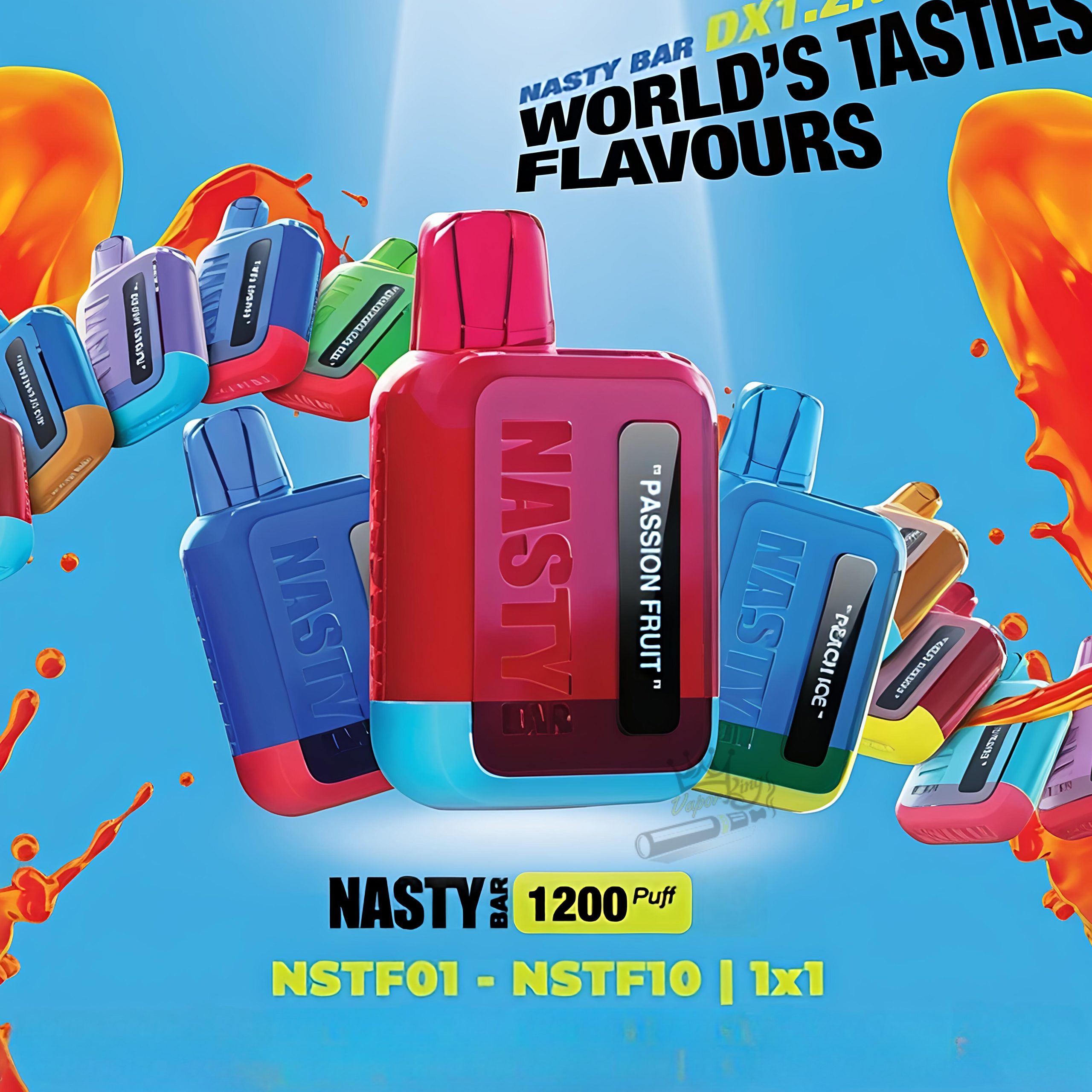 Nasty-Bar-1200-Puffs-Disposable-Vape-scaled-1.jpg Nasty Bar 1200 Puffs Disposable Vape DX1.2K 20mg in UAE - Image 1
