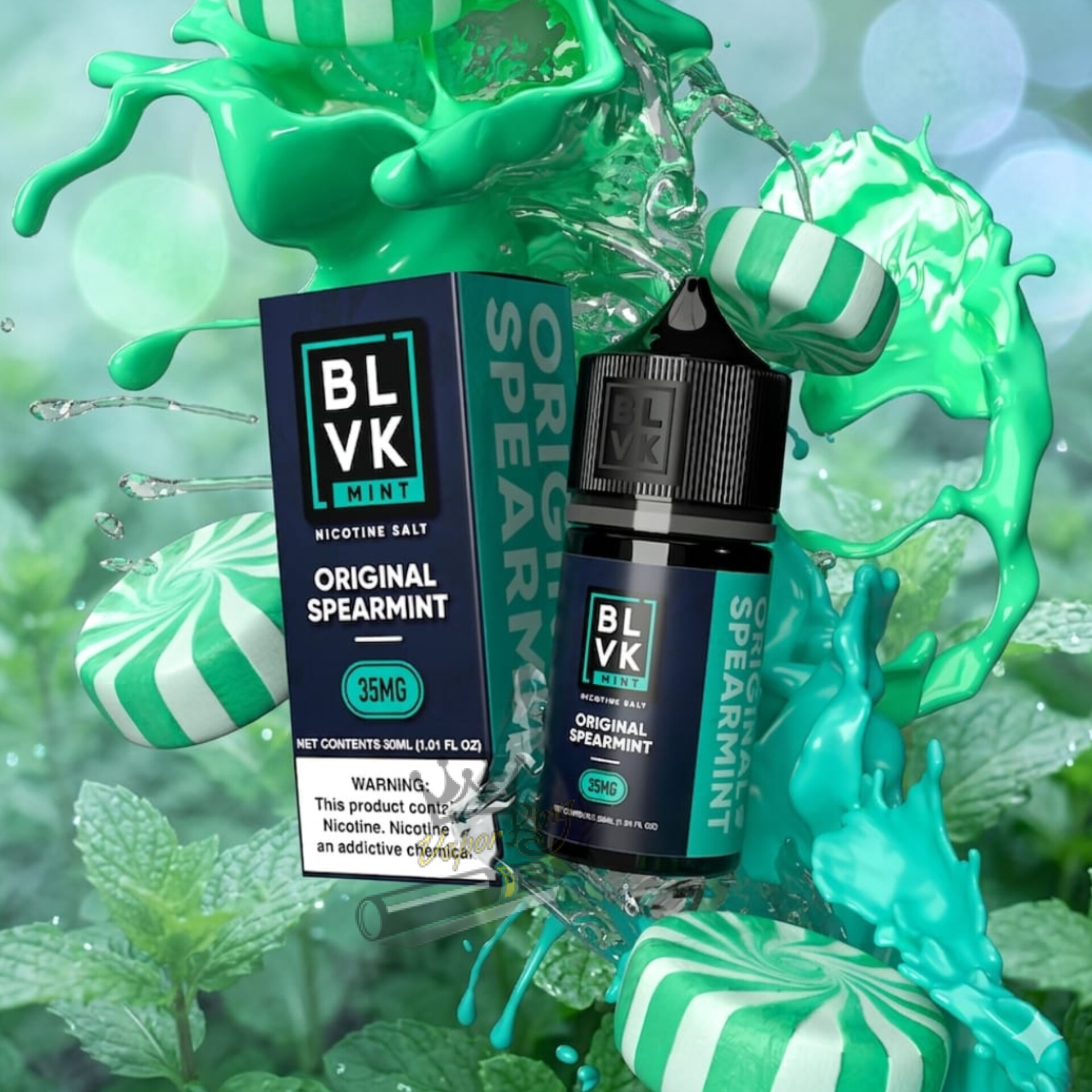 Original Spearmint By BLVK Salt 30ml Original Spearmint By BLVK Salt 30ml in UAE - Image 1